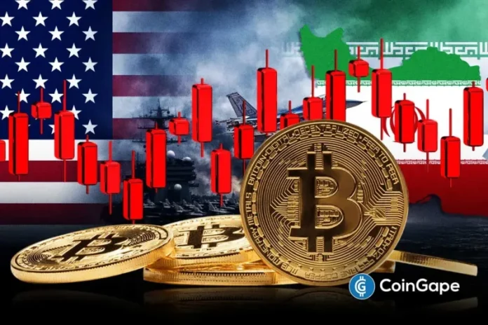 As the US-Iran war continues to escalate, Bitcoin is feeling the heat again. Amid rising uncertainty, analysts warn the pioneer cryptocurrency could see massive declines, possibly dropping to a low of $10,000. Ad Ad Analysts Predict Bitcoin Crash to $10K In a critical analysis on CryptoQuant, XWIN Research Japan projected a massive 80% fall in
The post <a href="https://coingape.com/analyst-warns-bitcoin-could-crash-to-10k-amid-us-iran-war/">Analyst Warns Bitcoin Could Crash to $10k Amid US-Iran War</a> appeared first on <a href="https://coingape.com/">CoinGape</a>.