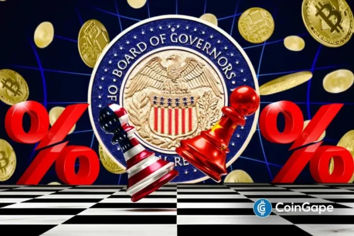 The US Federal Reserve is expected to hold interest rates steady today despite President Donald Trump continuing to pressure Fed Chair Jerome Powell to lower rates. However, rising oil prices due to the Iran war have put a Fed rate hike back on the table. Meanwhile, China plans to release its massive oil reserves to
The post <a href="https://coingape.com/10x-research-warns-us-fed-rate-hike-cpi-rising-3-4-while-china-taps-1-4-bln-oil-reserves/">10x Research Warns Fed Rate Hike, US CPI Rising to 3.4% While China Taps 1.4 Bln Oil Reserves</a> appeared first on <a href="https://coingape.com/">CoinGape</a>.