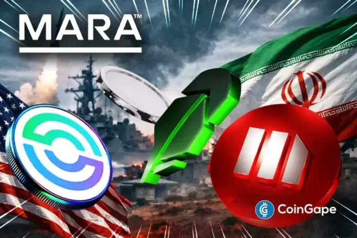 As tensions between the US and Iran are rising with no signs of resolution, financial markets are on edge. With the digital asset market showing increased volatility, crypto stocks are no exception. Amid the escalating geopolitical issues, some names like Circle (CRCL), MicroStrategy (MSTR), Coinbase (COIN), Robinhood (HOOD), and Marathon Digital (MARA) are in focus.
The post <a href="https://coingape.com/crypto-stocks-to-watch-today-as-iran-us-war-escalates-crcl-mstr-coin-hood-mara/">Crypto Stocks to Watch Today As Iran-US War Escalates- CRCL, MSTR, COIN, HOOD, MARA</a> appeared first on <a href="https://coingape.com/">CoinGape</a>.