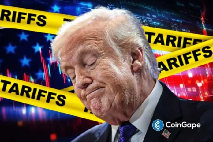 U.S. President Donald Trump has announced new tariffs on the European Union (EU), which would take effect next week. Bitcoin briefly retraced on the back of the announcement of the latest Trump tariffs, although the leading crypto is still up on the day amid optimism of renewed talks between the U.S. and Iran. Ad Ad
The post <a href="https://coingape.com/trump-tariffs-u-s-to-raise-eu-auto-tariffs-to-25/">Trump Tariffs: U.S. To Raise EU Auto Tariffs To 25%</a> appeared first on <a href="https://coingape.com/">CoinGape</a>.
