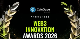 CoinGape Announces Web3 Innovation Awards 2026, Nominations Open