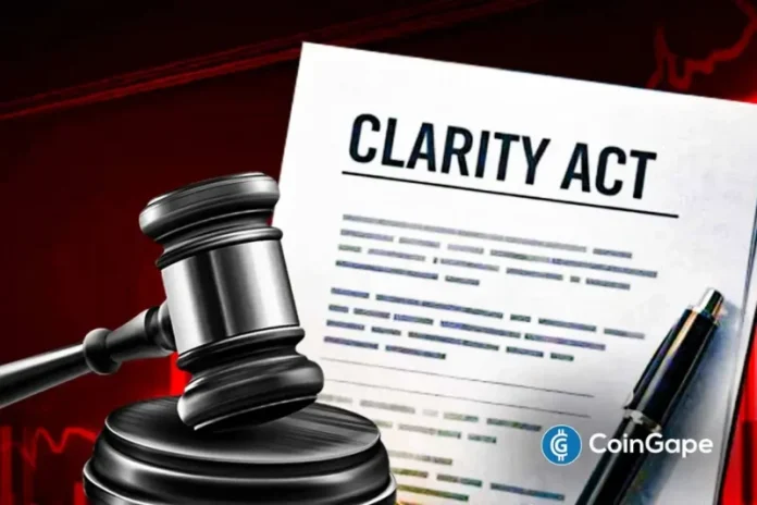 The CLARITY Act is entering its decisive legislative period. Policymakers and industry leaders are waiting to see if it can be advanced in time before Congress takes its August summer recess. Ad Ad CLARITY Act Faces Key August 2026 Deadline Ji Kim, CEO of the Crypto Council for Innovation, says time is tight. “We have
The post <a href="https://coingape.com/clarity-act-now-faces-august-deadline-will-it-pass-in-2026/">CLARITY Act Now Faces August Deadline: Will It Pass In 2026?</a> appeared first on <a href="https://coingape.com/">CoinGape</a>.