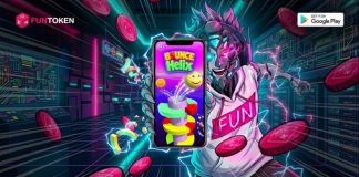 FUNToken Launches First Mobile Game “Bounce Helix” on Android